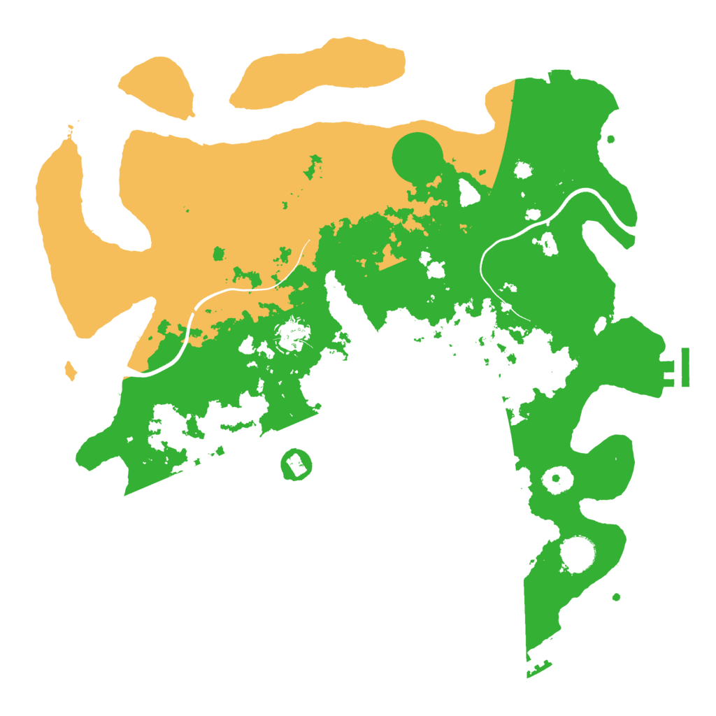 Biome Rust Map: Procedural Map, Size: 3700, Seed: 40833075