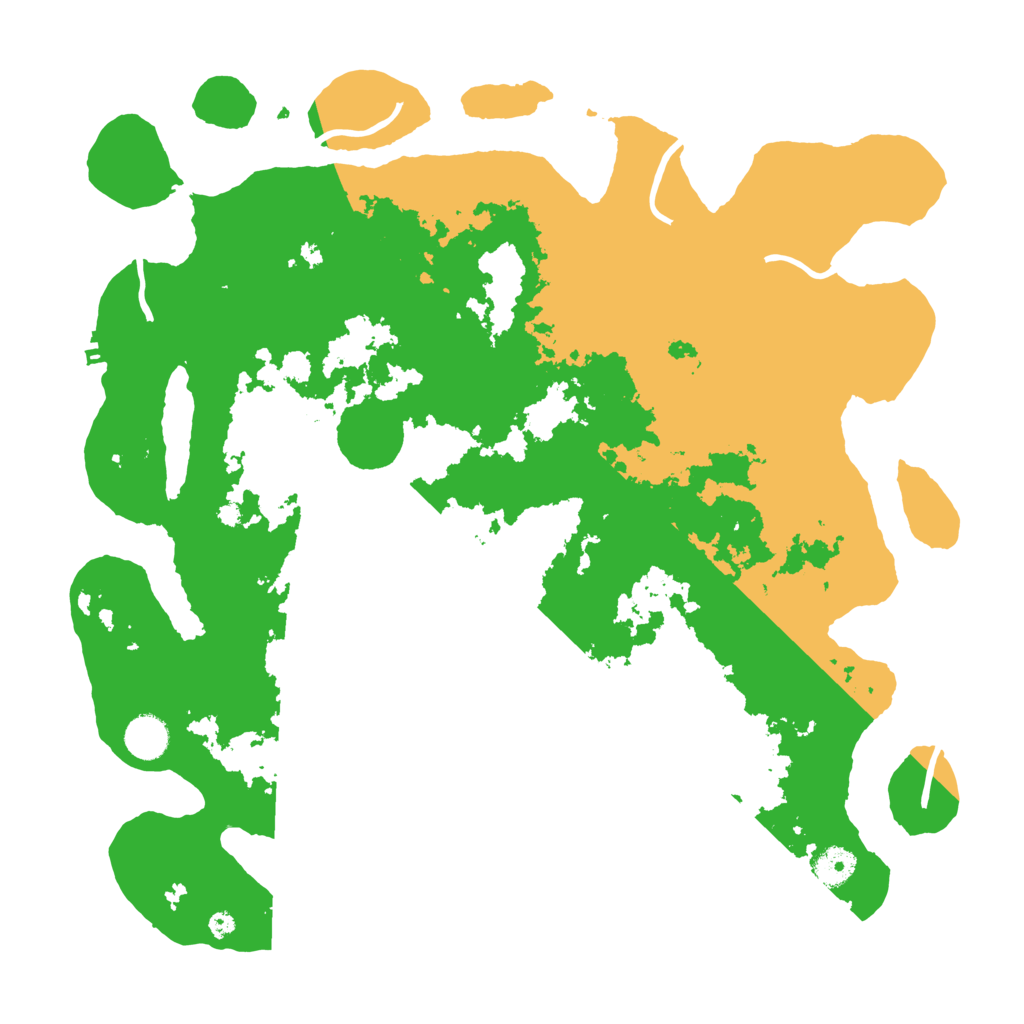Biome Rust Map: Procedural Map, Size: 4100, Seed: 77884276