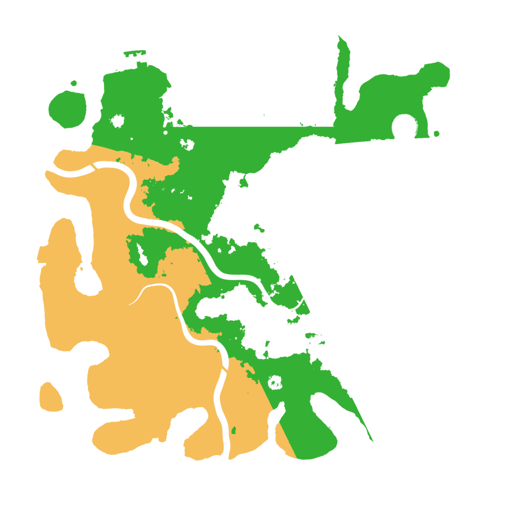 Biome Rust Map: Procedural Map, Size: 3500, Seed: 1235
