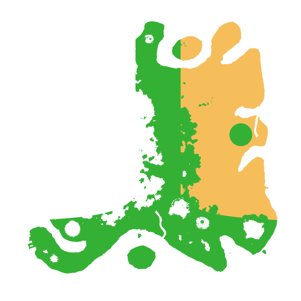 Biome Rust Map: Procedural Map, Size: 3500, Seed: 411222