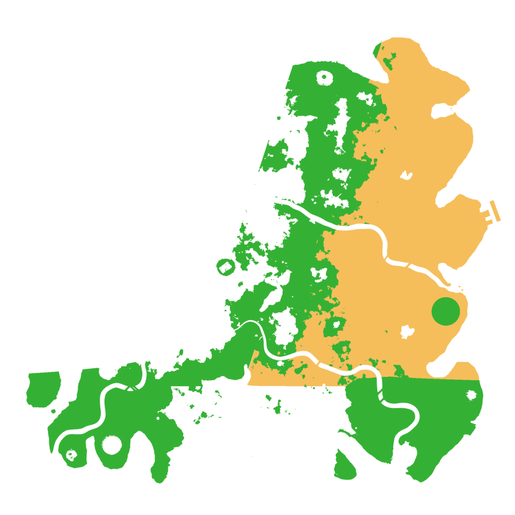 Biome Rust Map: Procedural Map, Size: 4800, Seed: 55577