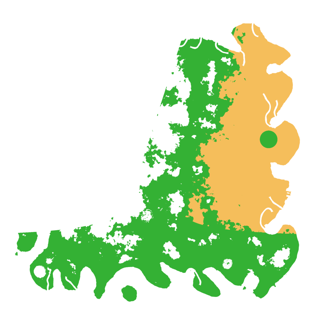 Biome Rust Map: Procedural Map, Size: 4800, Seed: 55577