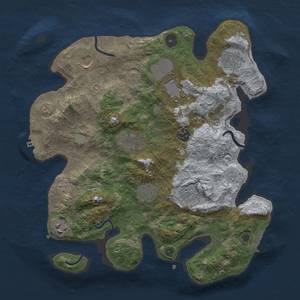 Thumbnail Rust Map: Procedural Map, Size: 3500, Seed: 600426474, 18 Monuments