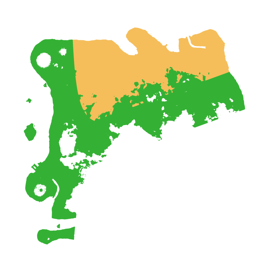 Biome Rust Map: Procedural Map, Size: 3400, Seed: 74868255