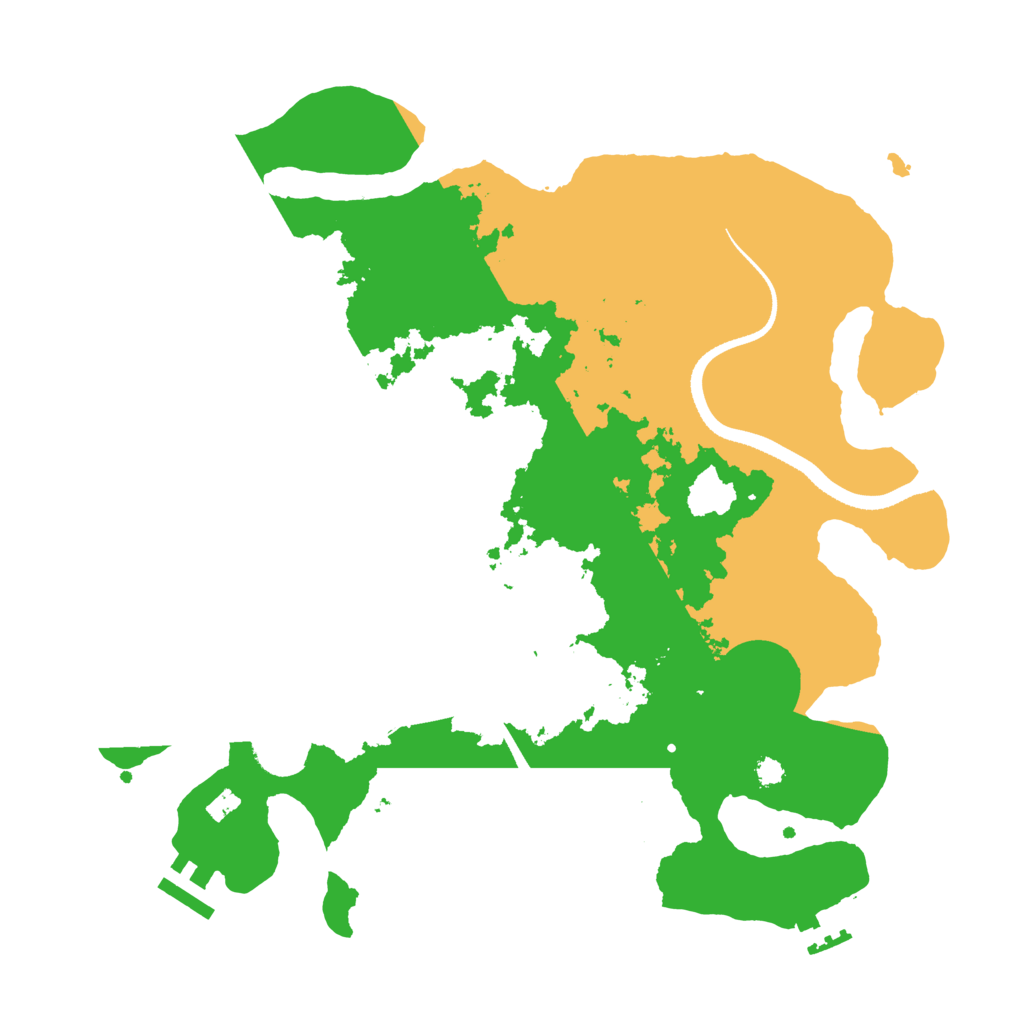 Biome Rust Map: Procedural Map, Size: 3400, Seed: 57474353