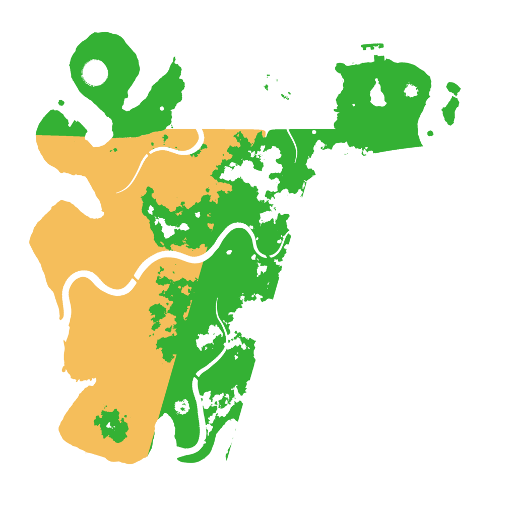 Biome Rust Map: Procedural Map, Size: 3500, Seed: 89243