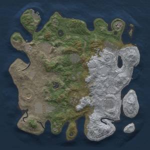 Thumbnail Rust Map: Procedural Map, Size: 3500, Seed: 89243, 19 Monuments