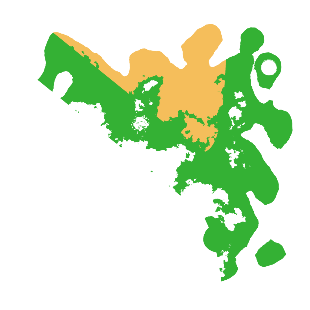 Biome Rust Map: Barren, Size: 3500, Seed: 412461118