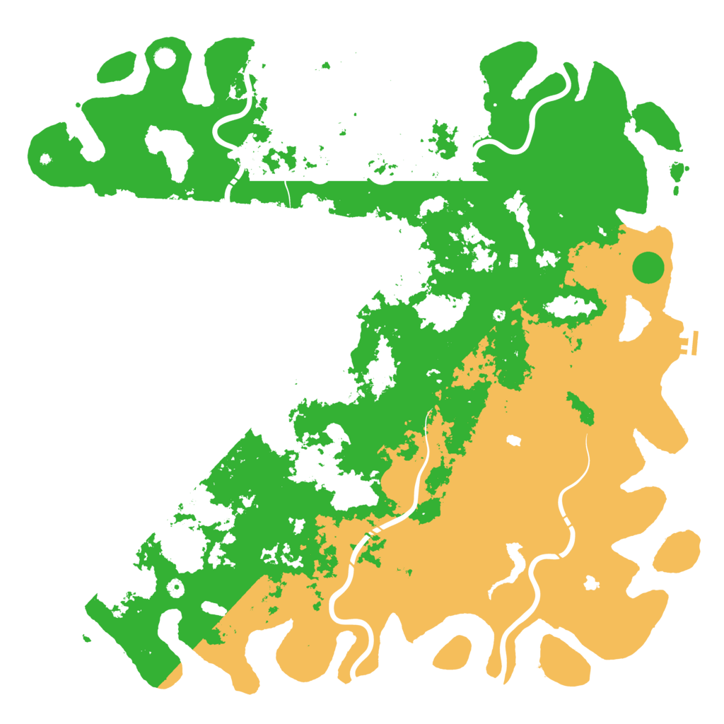 Biome Rust Map: Procedural Map, Size: 6000, Seed: 80965101