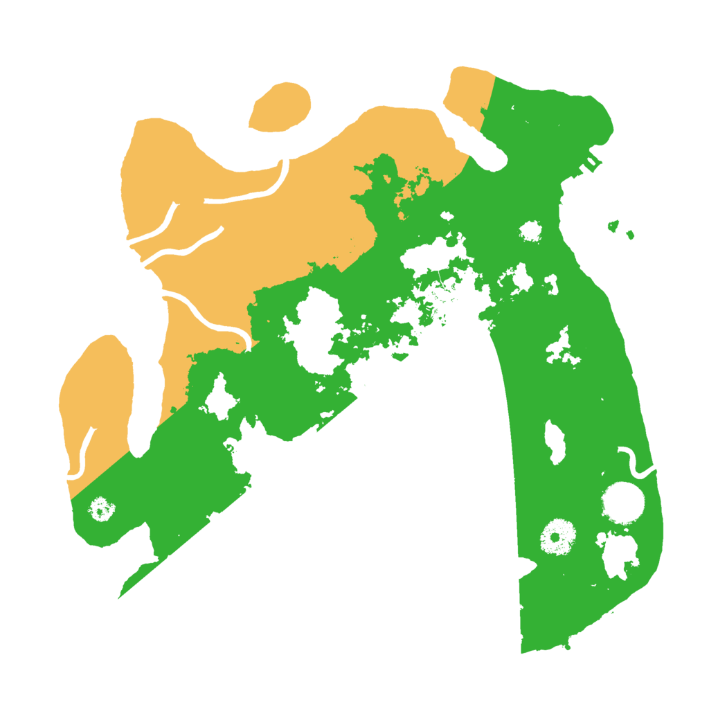 Biome Rust Map: Procedural Map, Size: 3000, Seed: 79695