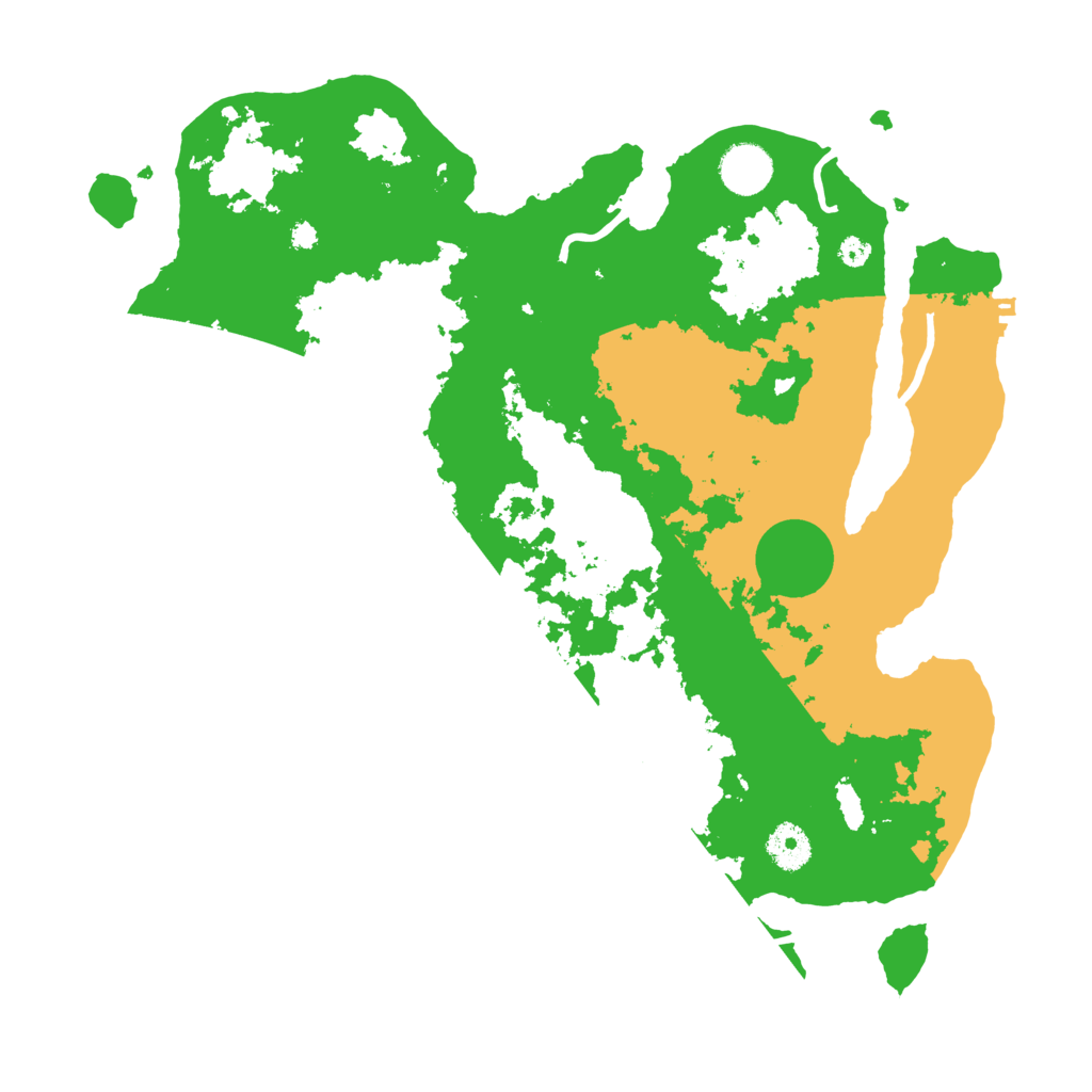 Biome Rust Map: Procedural Map, Size: 3700, Seed: 235439357