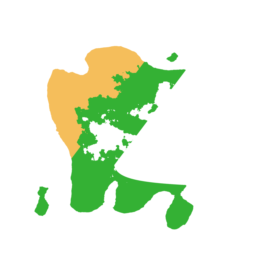 Biome Rust Map: Barren, Size: 2400, Seed: 297358