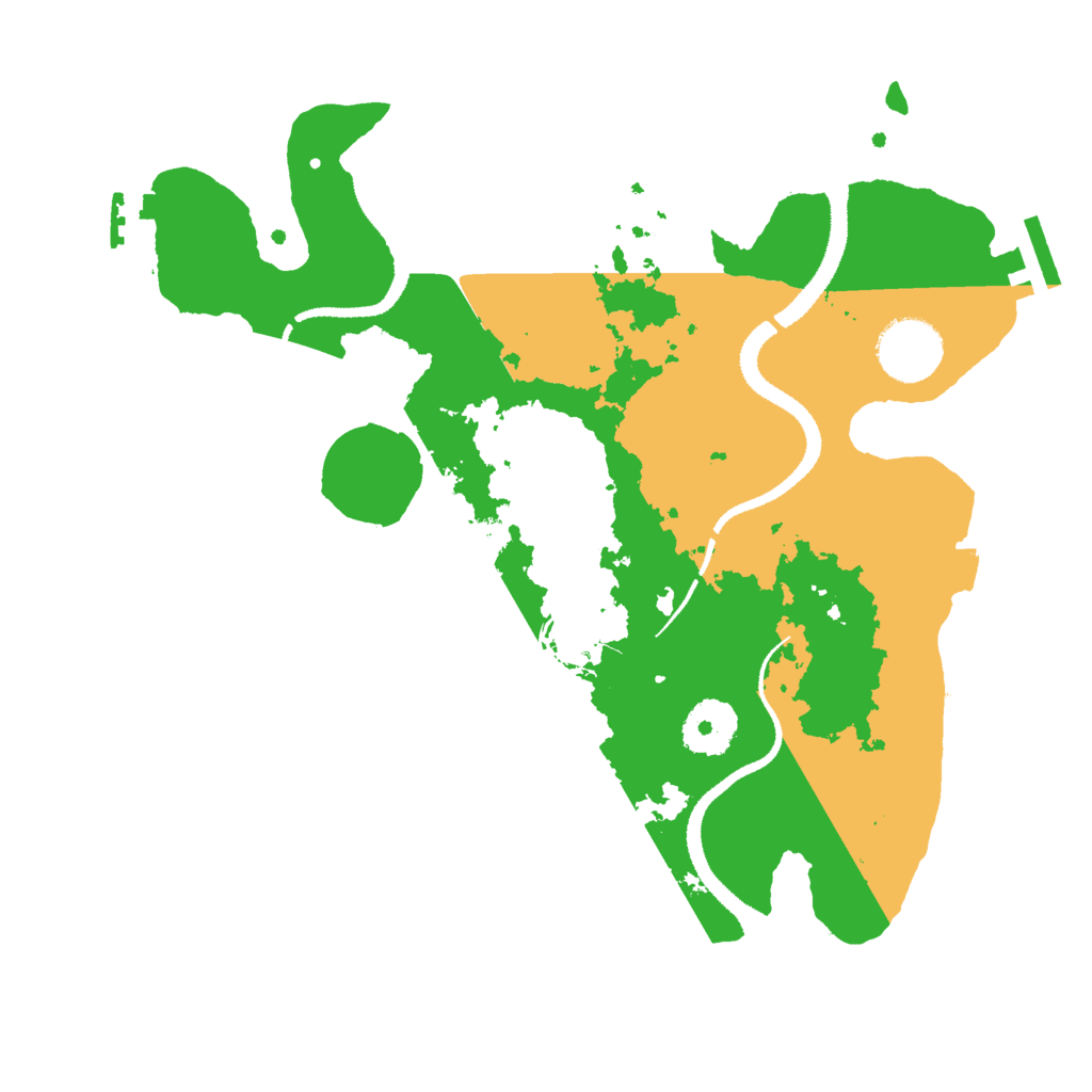 Biome Rust Map: Procedural Map, Size: 3000, Seed: 77429