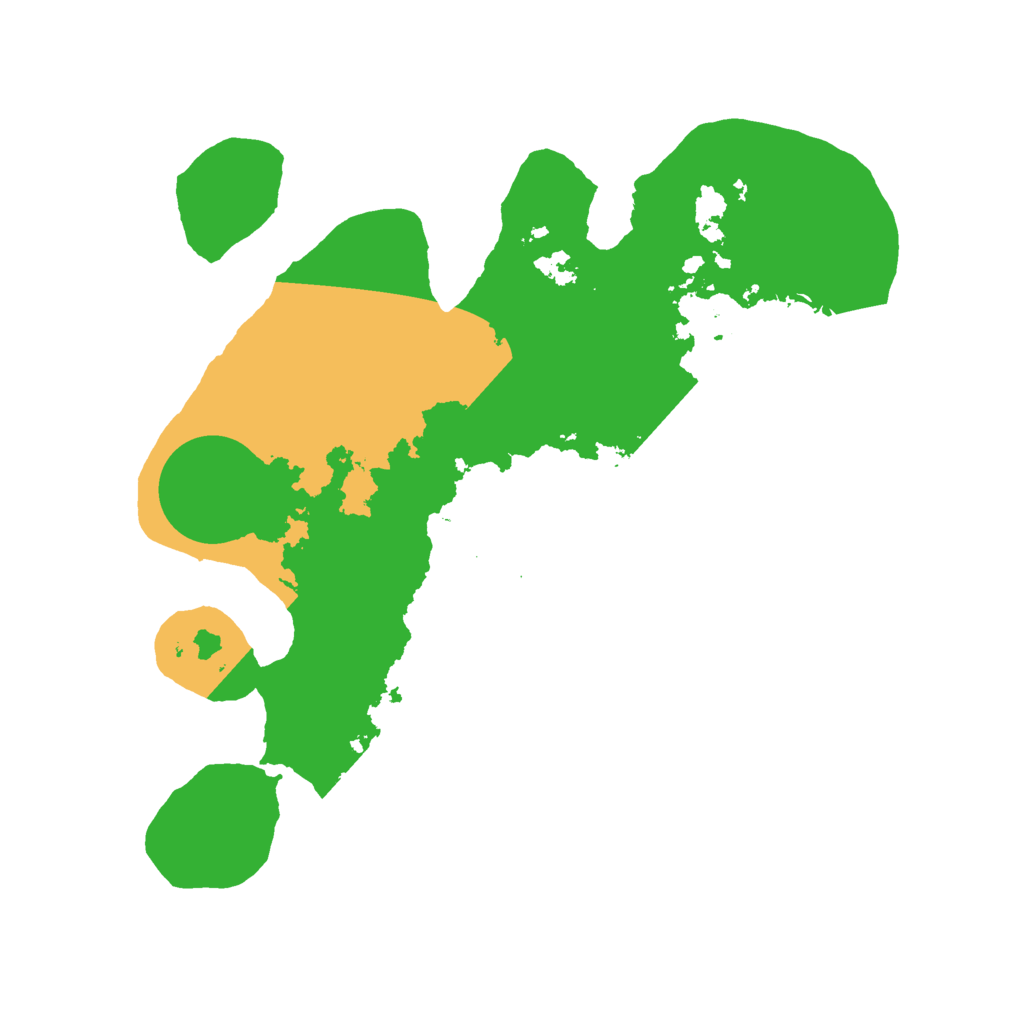 Biome Rust Map: Barren, Size: 2500, Seed: 45215