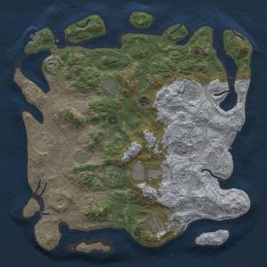 Thumbnail Rust Map: Procedural Map, Size: 4250, Seed: 1613278082, 20 Monuments