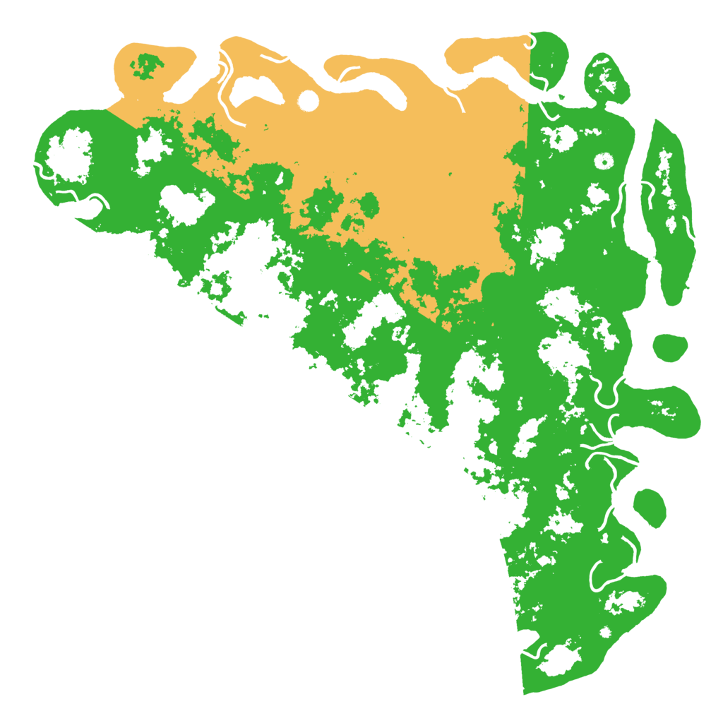 Biome Rust Map: Procedural Map, Size: 6000, Seed: 6516541