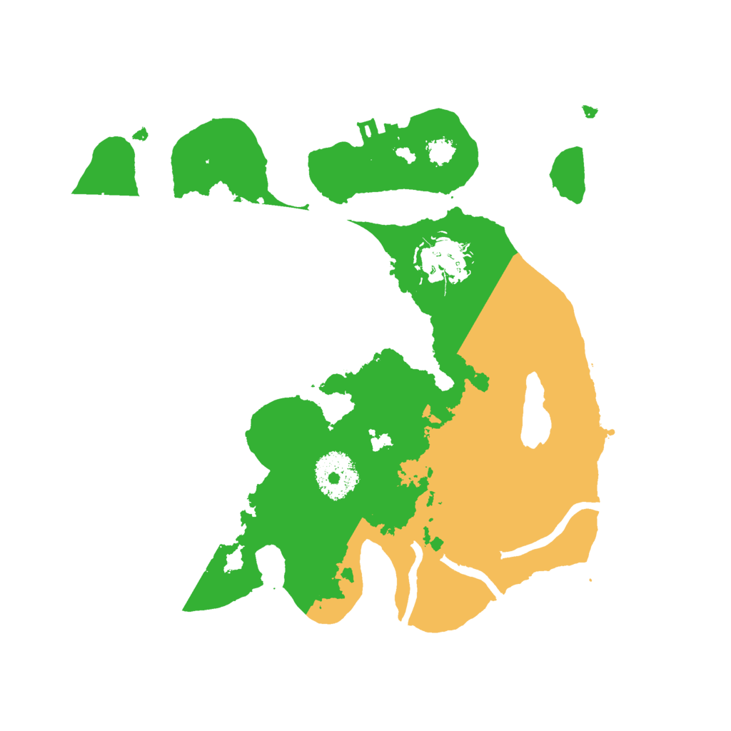 Biome Rust Map: Procedural Map, Size: 2500, Seed: 24915409