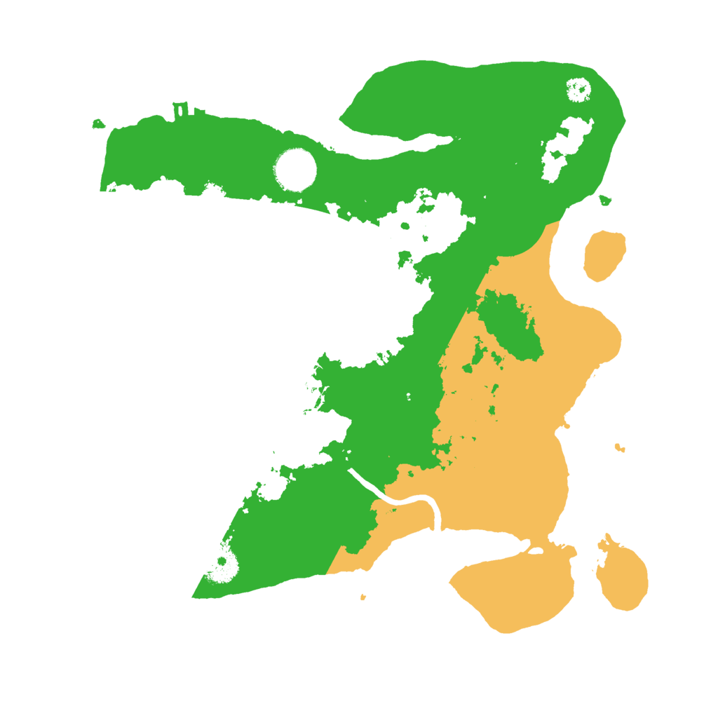 Biome Rust Map: Procedural Map, Size: 3000, Seed: 1847410257
