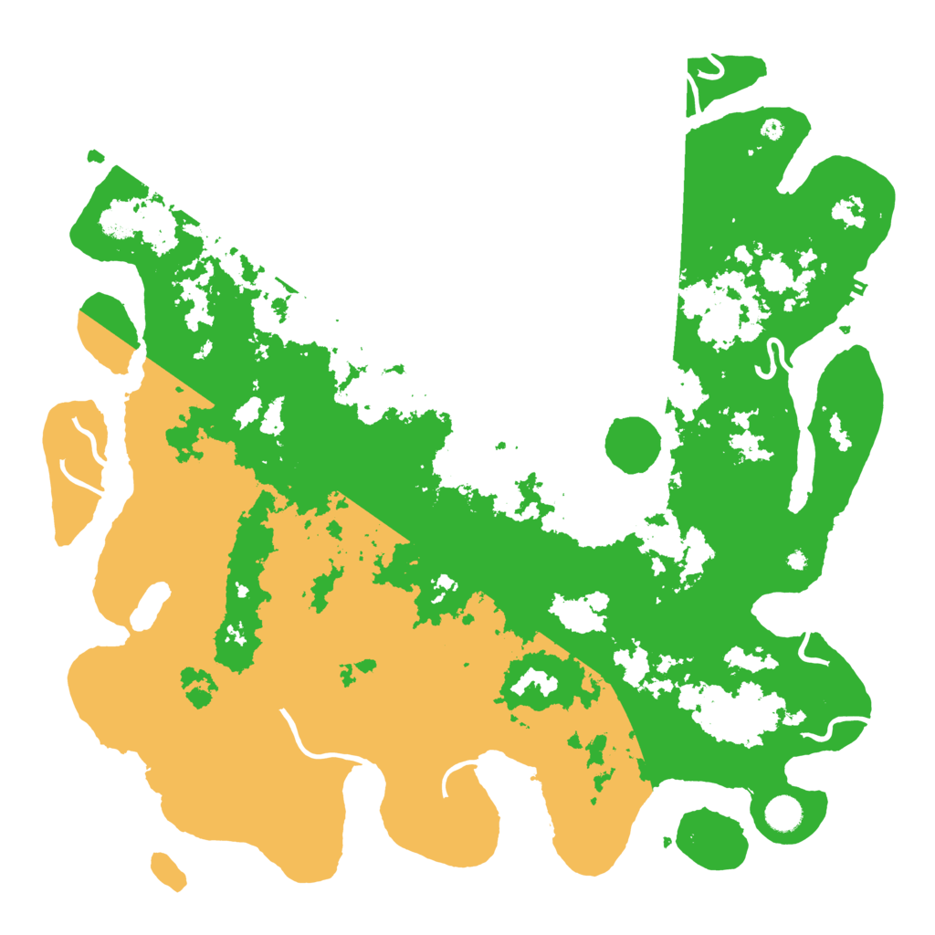 Biome Rust Map: Procedural Map, Size: 4500, Seed: 155268058