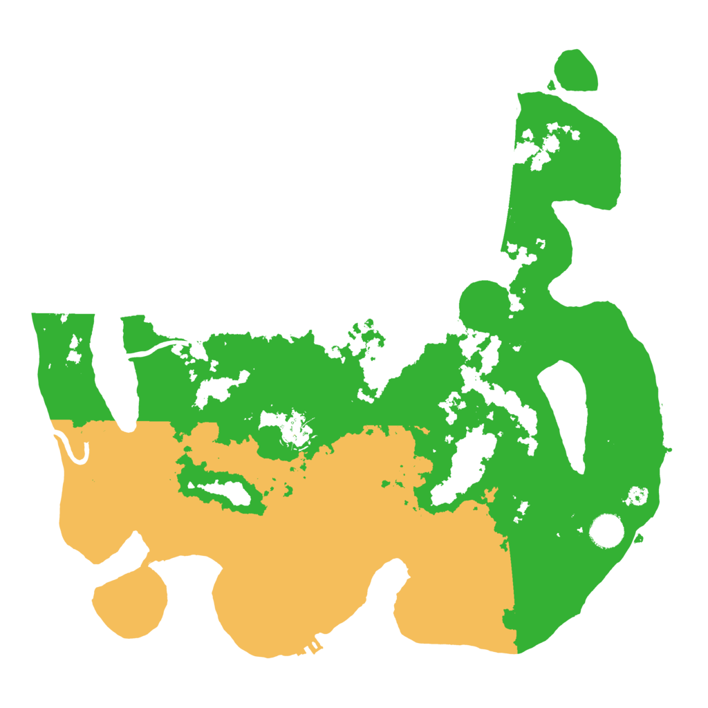 Biome Rust Map: Procedural Map, Size: 3700, Seed: 1618114792