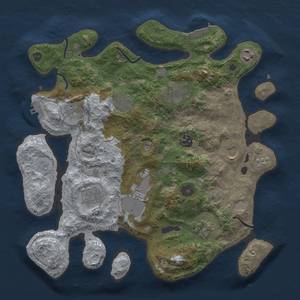 Thumbnail Rust Map: Procedural Map, Size: 3500, Seed: 1667382456, 19 Monuments