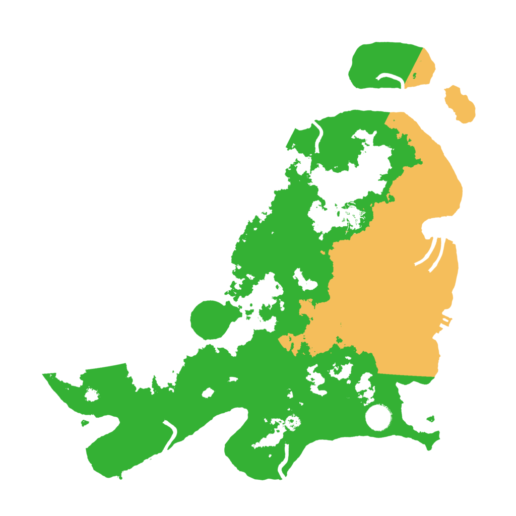 Biome Rust Map: Procedural Map, Size: 3500, Seed: 808562756