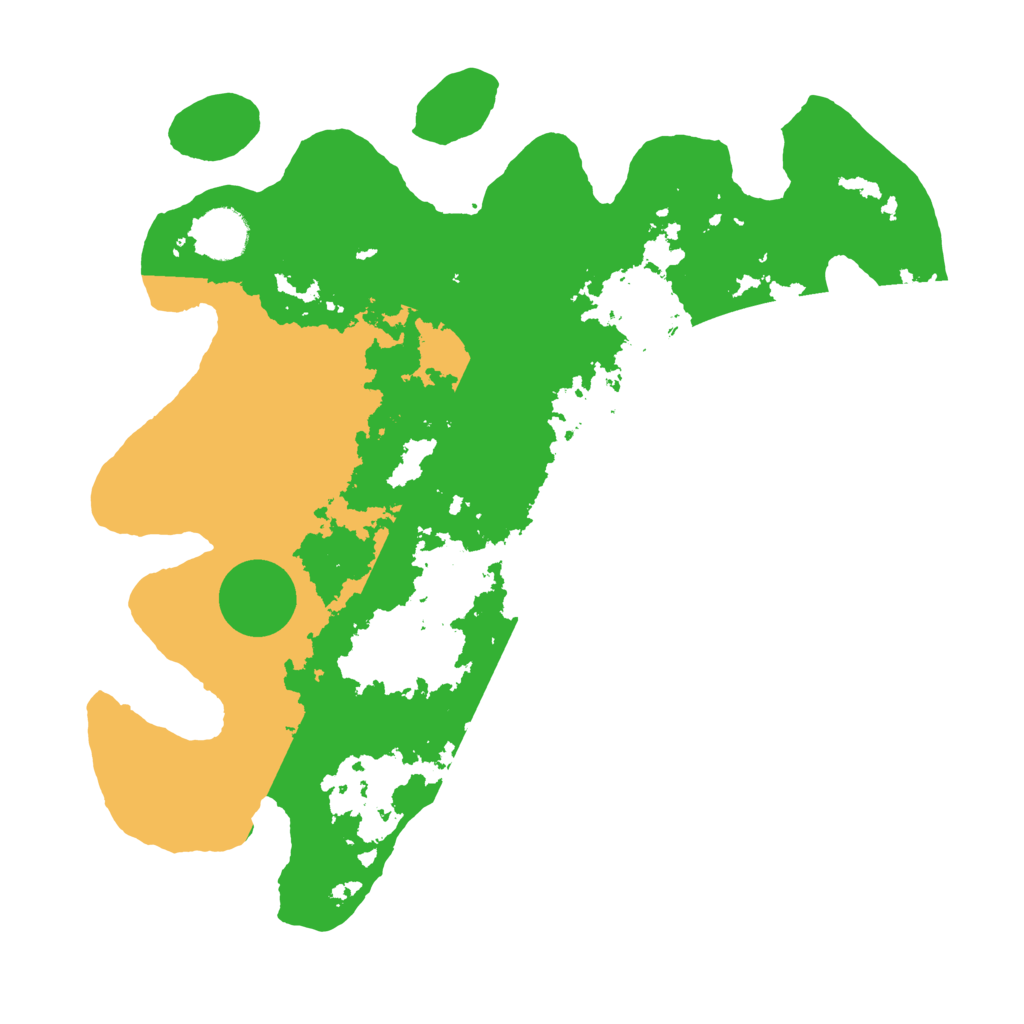 Biome Rust Map: Barren, Size: 3500, Seed: 825