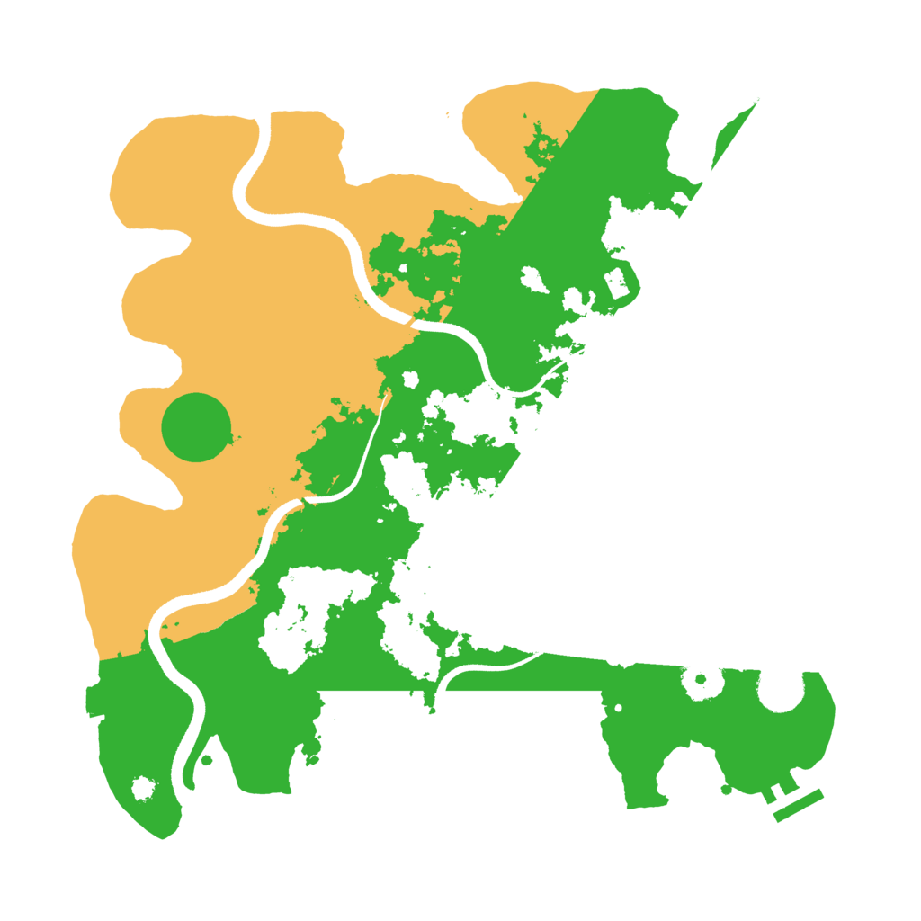 Biome Rust Map: Procedural Map, Size: 3500, Seed: 462218084