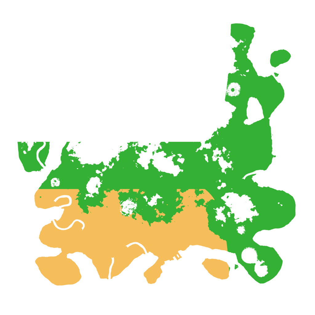 Biome Rust Map: Procedural Map, Size: 3500, Seed: 845359443