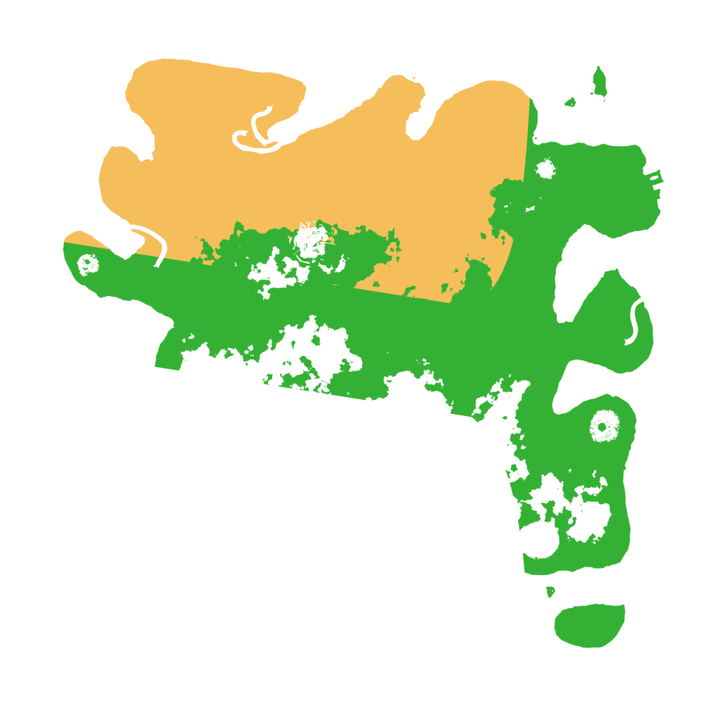 Biome Rust Map: Procedural Map, Size: 3500, Seed: 13756122