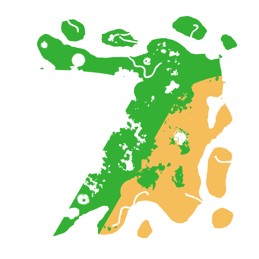 Biome Rust Map: Procedural Map, Size: 3500, Seed: 2078530296