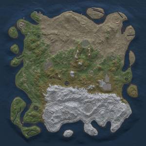 Thumbnail Rust Map: Procedural Map, Size: 4500, Seed: 1719028584, 20 Monuments