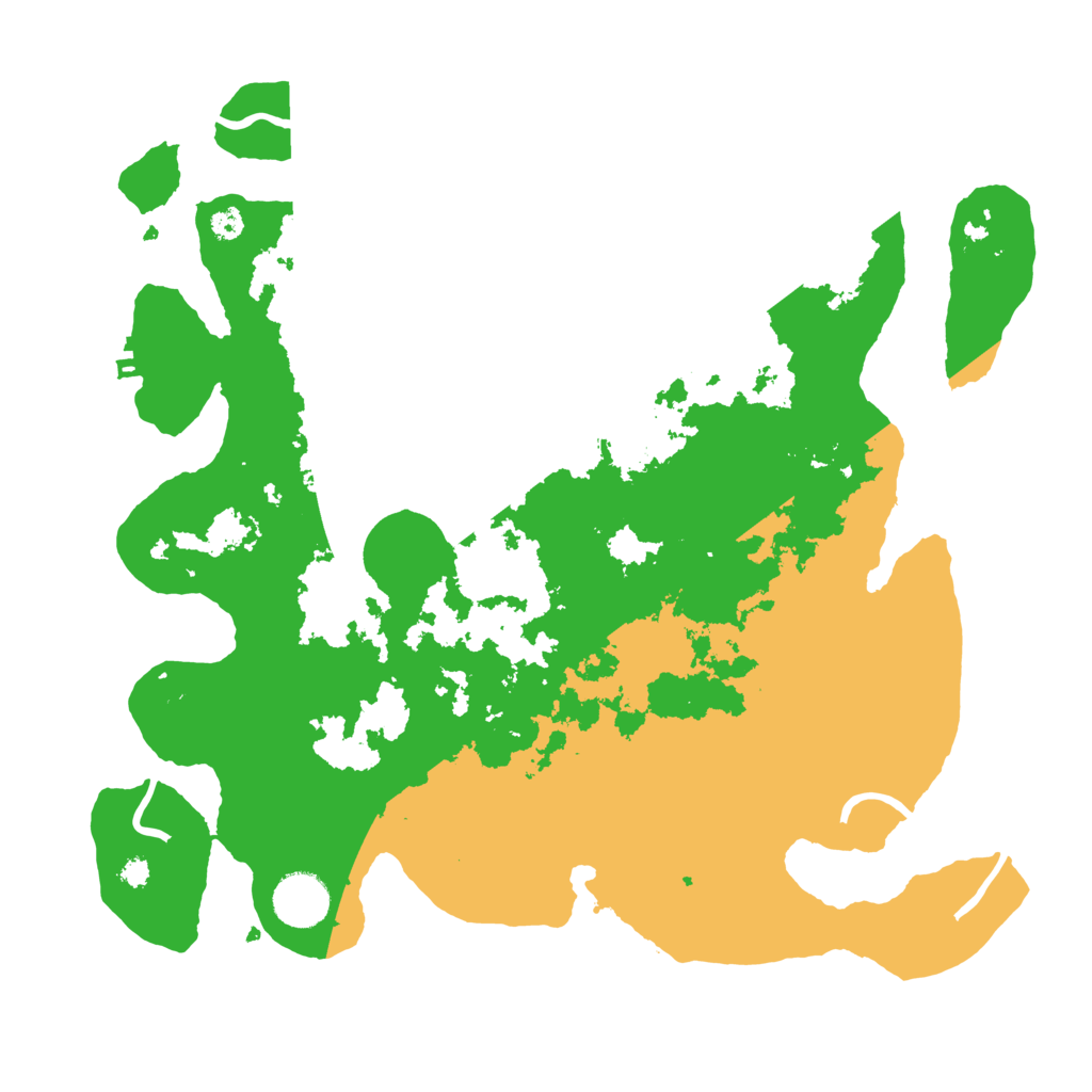 Biome Rust Map: Procedural Map, Size: 3500, Seed: 148238851