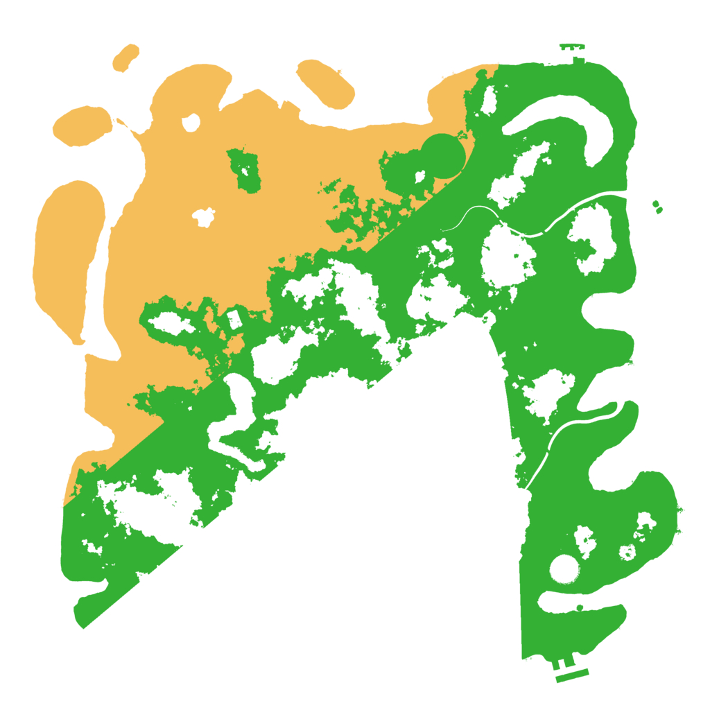 Biome Rust Map: Procedural Map, Size: 4300, Seed: 11223345