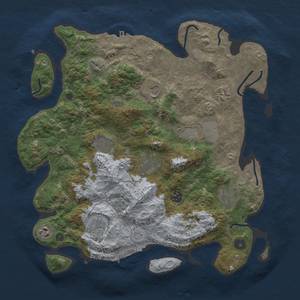 Thumbnail Rust Map: Procedural Map, Size: 3850, Seed: 2122153434, 19 Monuments