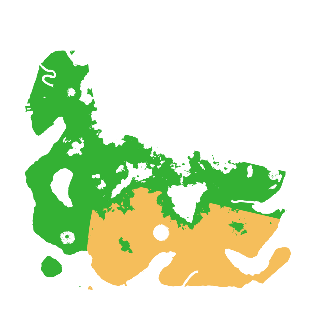 Biome Rust Map: Procedural Map, Size: 3500, Seed: 878487416