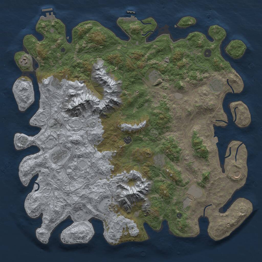 Rust Map: Procedural Map, Size: 5000, Seed: 41752469, 17 Monuments