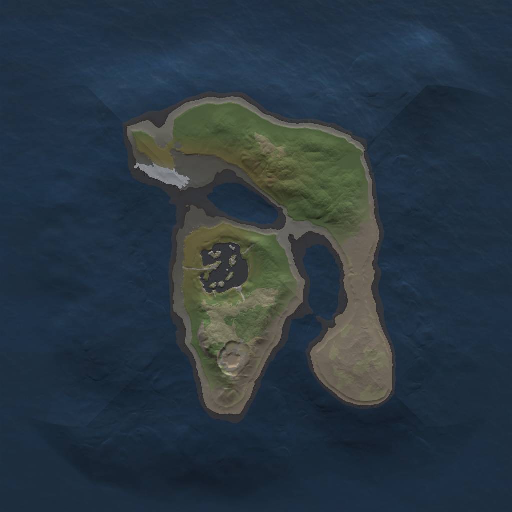 Rust Map: Barren, Size: 1500, Seed: 3486489, 3 Monuments