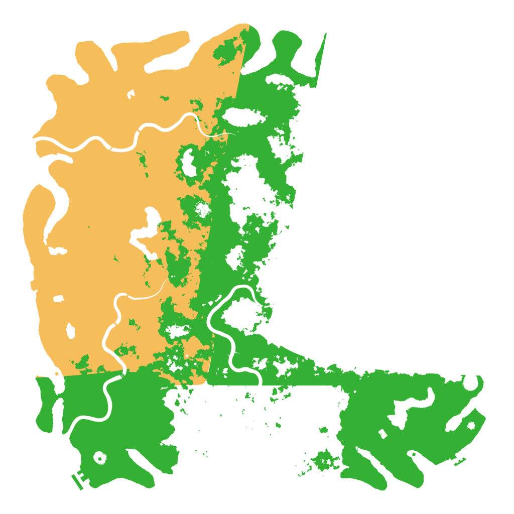 Biome Rust Map: Procedural Map, Size: 6000, Seed: 808615019