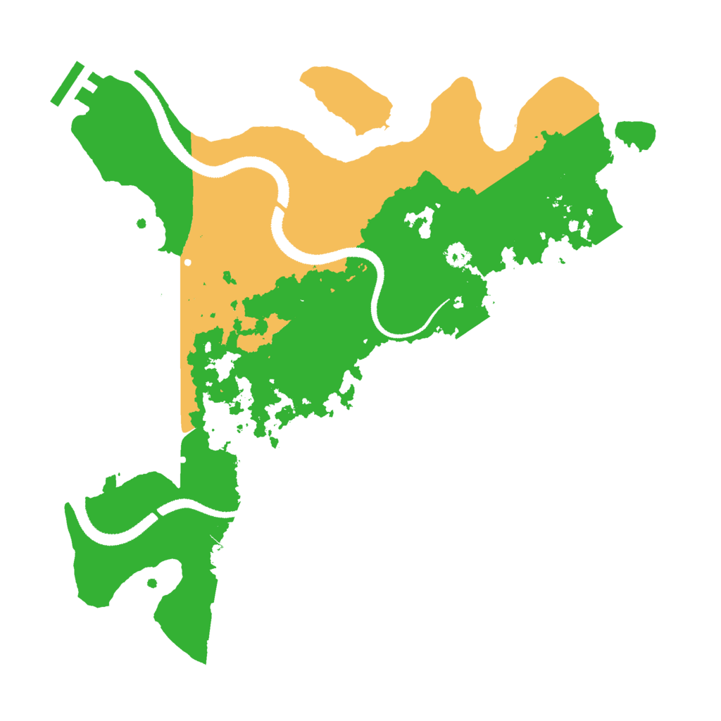 Biome Rust Map: Procedural Map, Size: 3000, Seed: 27984