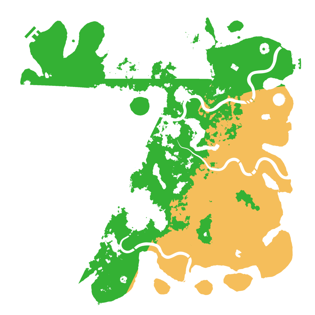 Biome Rust Map: Procedural Map, Size: 4500, Seed: 545268051