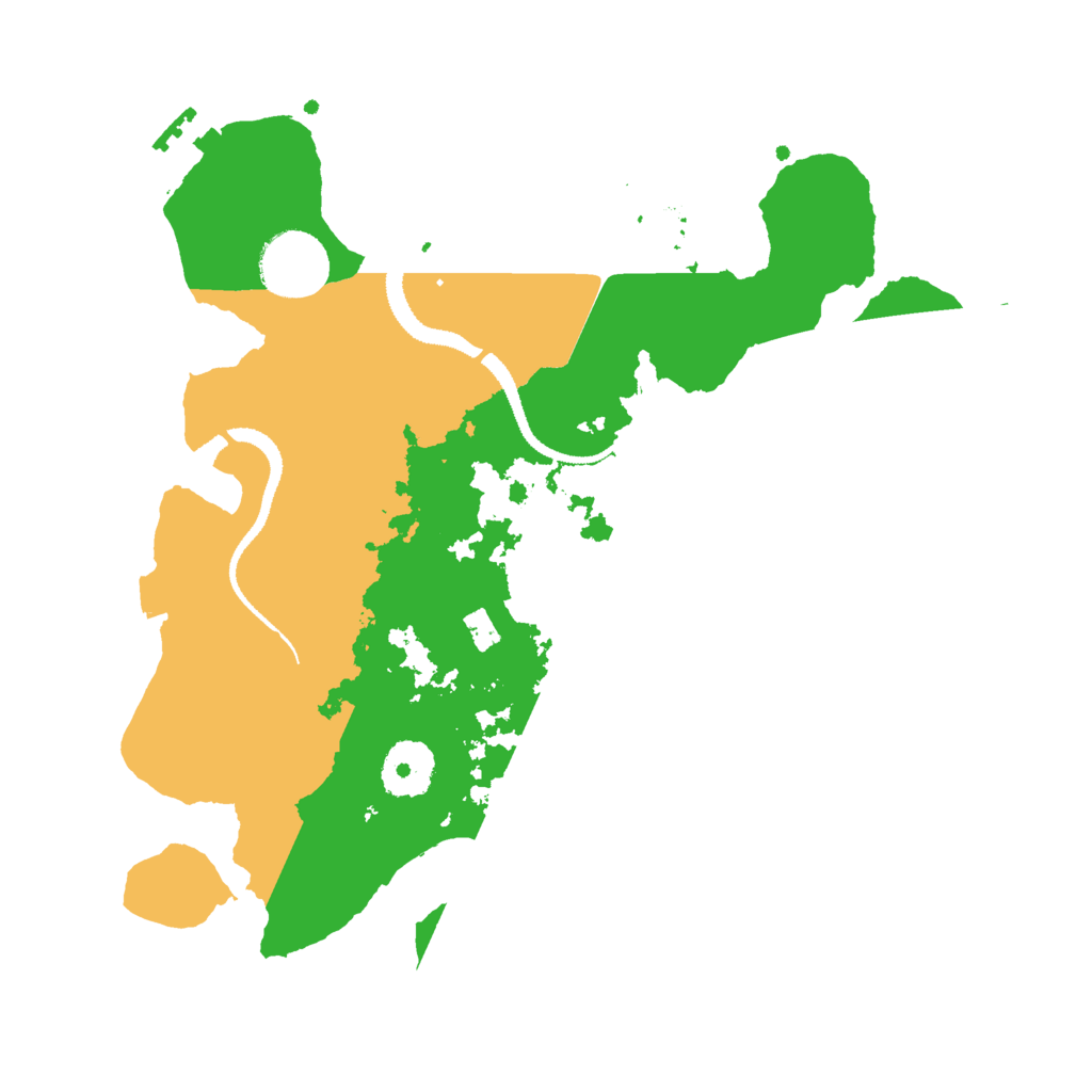 Biome Rust Map: Procedural Map, Size: 3000, Seed: 768534