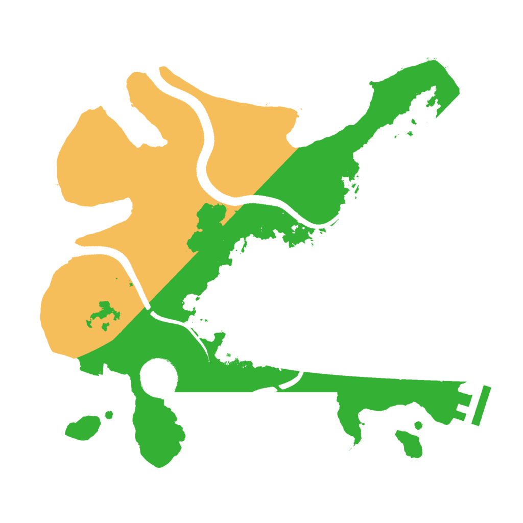 Biome Rust Map: Procedural Map, Size: 2600, Seed: 1894572