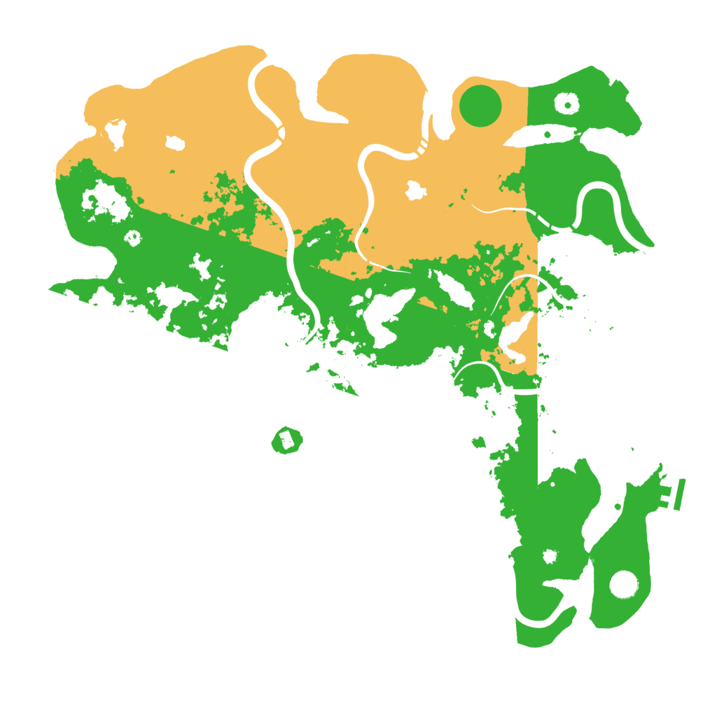 Biome Rust Map: Procedural Map, Size: 4500, Seed: 131205983