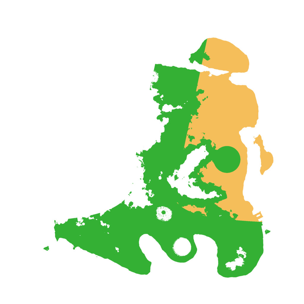 Biome Rust Map: Procedural Map, Size: 3000, Seed: 211513891