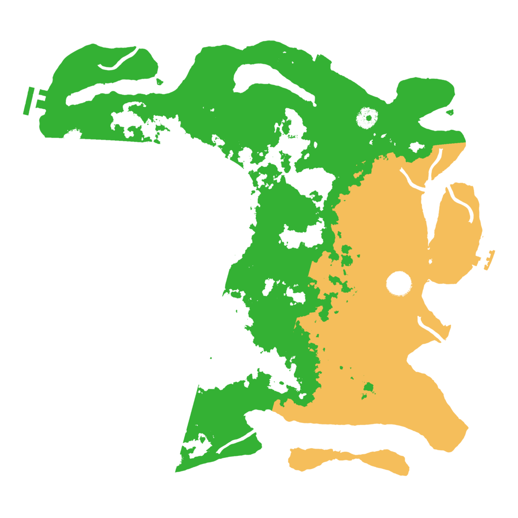 Biome Rust Map: Procedural Map, Size: 3700, Seed: 1042161142
