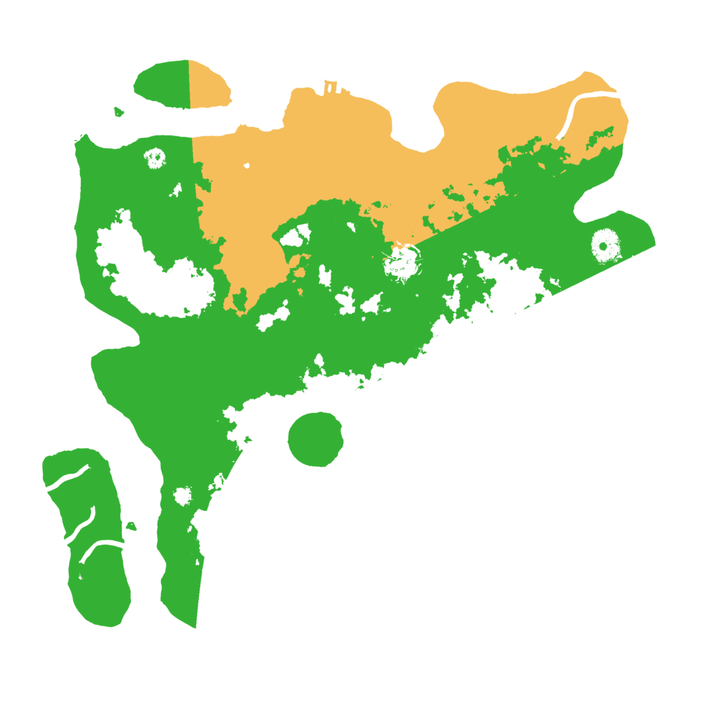Biome Rust Map: Procedural Map, Size: 3500, Seed: 624841