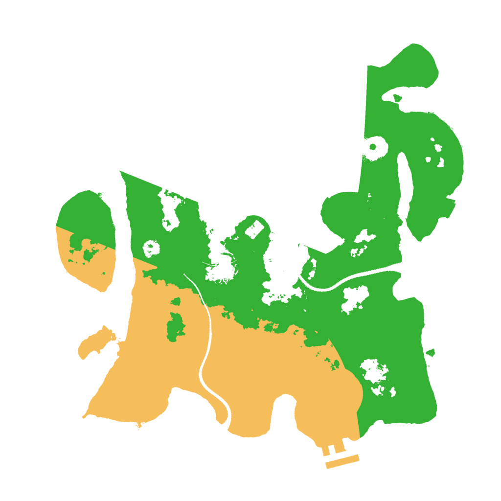 Biome Rust Map: Procedural Map, Size: 3000, Seed: 1296041039