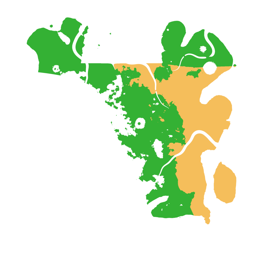 Biome Rust Map: Procedural Map, Size: 3500, Seed: 230769098