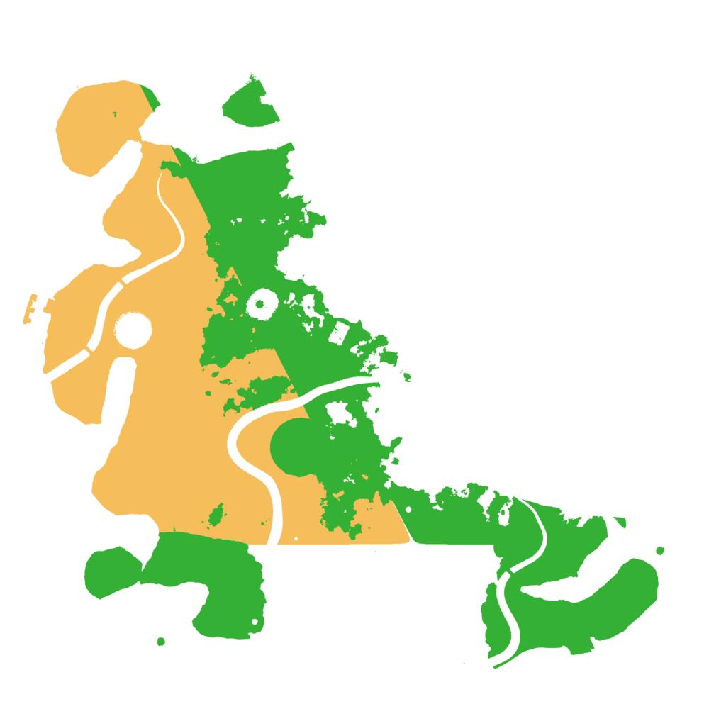 Biome Rust Map: Procedural Map, Size: 3500, Seed: 13777